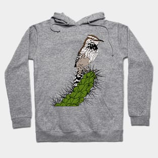 Cactus wren 2 Hoodie